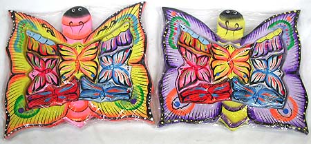 New classroom fashion decor - assorted color butterfly wooden puzzle