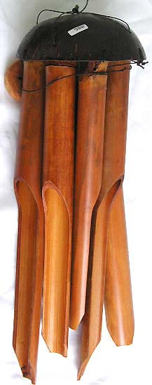 Garden ornament wholesale catalog and online web site supply plain bamboo windchimes 