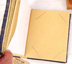 Assorted color handmade photo album with seashell beaded flower decor, made of natural banana leaf, mulberry papers, recycling paper etc., randomly pick