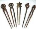 Coconut hair pin in assorted design