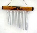 Wooden pipe painting flower feature holding slope aluminum pipe at bottom