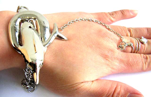Wholesale slave bracelet, dolphin design fashion slave bracelet