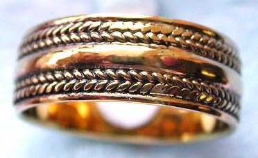 wholesale man jewelry and man woman wedding band ring in bronze